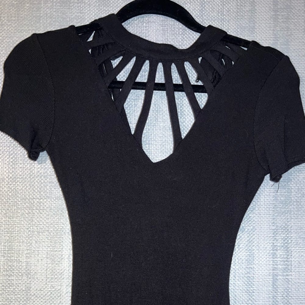 Black Short Sleeve Bodysuit